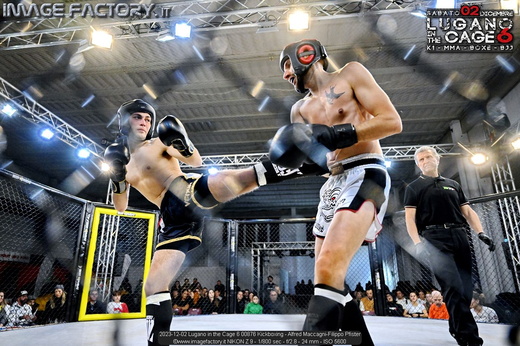 2023-12-02 Lugano in the Cage 6 00876 Kickboxing - Alfred Maccagni-Filippo Pfister